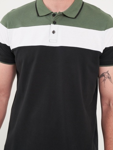 Kenvelo - Tricou barbat polo multicolor - Img 4