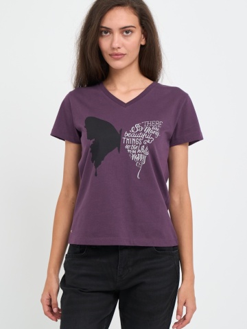Kenvelo - Tricou dama cu imprimeu fluture