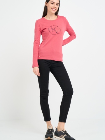 Kenvelo - Tricou dama cu maneca lunga si imprimeu logo - Img 10