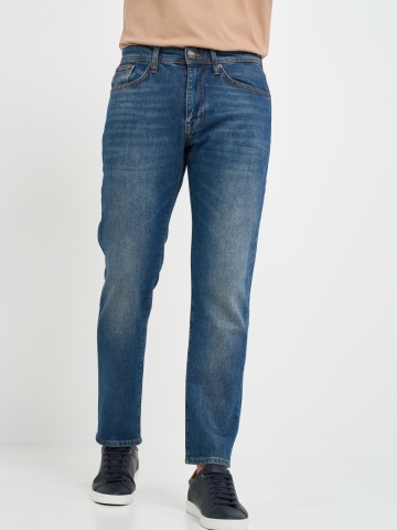 Lee Cooper - Blugi barbat straight aspect usor decolorat