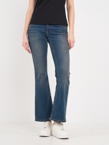 Lee Cooper - Blugi dama bootcut cu aspect decolorat