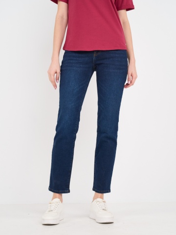 Lee Cooper - Blugi dama boyfriend de culoare uniforma - Img 8