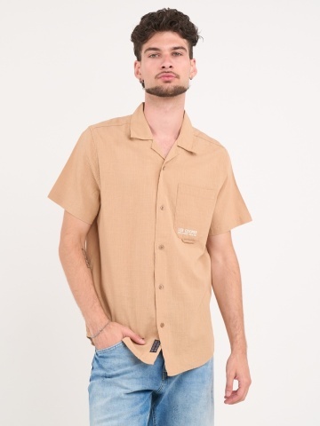 Lee Cooper - Camasa barbat cu maneca scurta si detalii logo