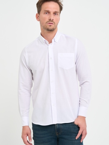 Lee Cooper - Camasa barbat regular cu buzunar aplicat