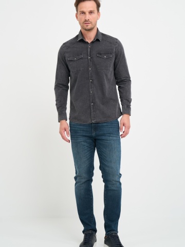 Lee Cooper - Camasa barbat regular cu buzunare cu clapeta aplicate - Img 8