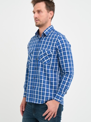 Lee Cooper - Camasa barbat regular cu model si buzunare aplicate - Img 7
