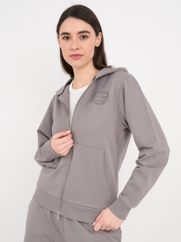 Lee Cooper - Hanorac dama cu fermoar si imprimeu logo - Img 4