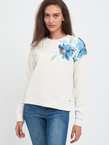 Lee Cooper - Hanorac dama cu imprimeu floral si logo - Img 6