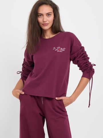 Lee Cooper - Hanorac dama cu logo aplicat - Img 3