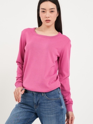 Lee Cooper - Pulover dama cu maneca lunga de culoare uniforma
