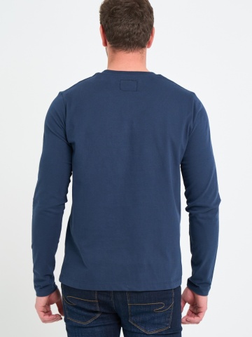 Lee Cooper - Tricou barbat cu maneca lunga cu imprimeu logo - Img 2