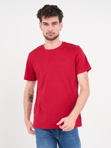 Lee Cooper - Tricou barbat de culoare uniforma cu detalii logo