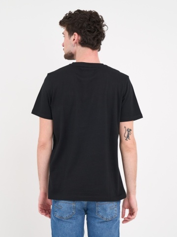 Lee Cooper - Tricou barbat de culoare uniforma cu detalii logo - Img 4