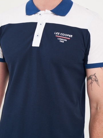 Lee Cooper - Tricou barbat polo cu detalii logo