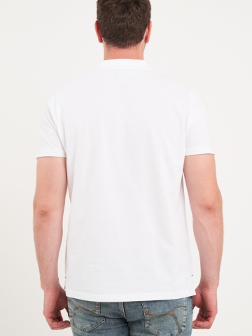 Lee Cooper - Tricou barbat polo de culoare uniforma - Img 3