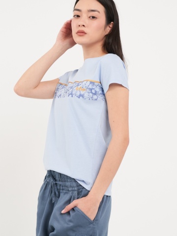Lee Cooper - Tricou dama cu imprimeu floral cu logo - Img 5