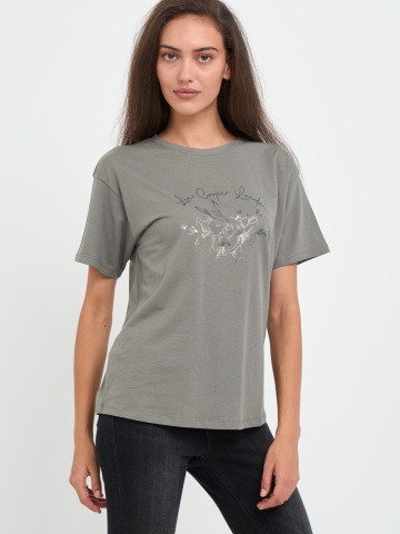 Lee Cooper - Tricou dama cu imprimeu logo - Img 3