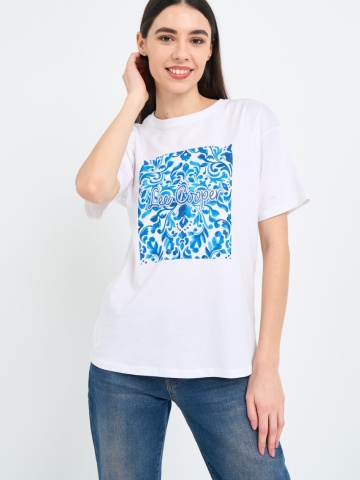 Lee Cooper - Tricou dama cu imprimeu logo - Img 6