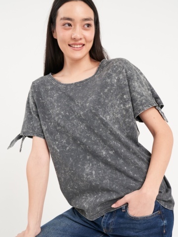 Lee Cooper - Tricou dama cu maneca scurta de culoare uniforma - Img 2