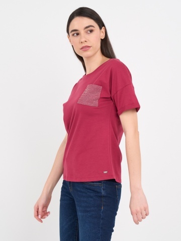 Lee Cooper - Tricou dama cu maneca scurta si detalii - Img 4