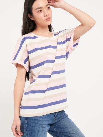 Lee Cooper - Tricou dama cu maneca scurta si dungi - Img 7