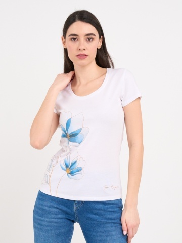 Lee Cooper - Tricou dama cu maneca scurta si imprimeu grafic - Img 7