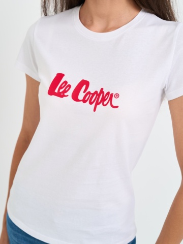 Lee Cooper - Tricou dama cu maneca scurta si logo aplicat - Img 4