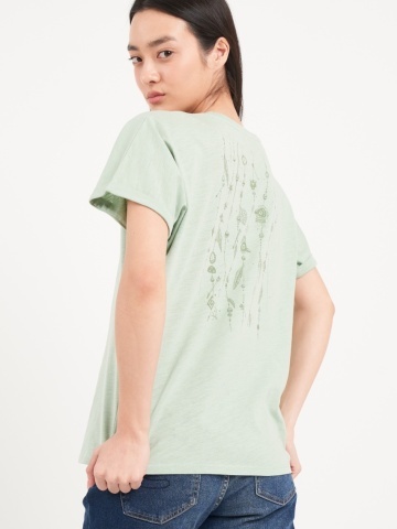 Lee Cooper - Tricou dama de culoare uniforma cu imprimeu grafic - Img 2