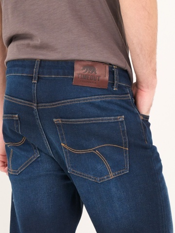 Timeout - Blugi barbat slim cu aspect decolorat - Img 2