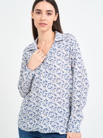 Timeout - Camasa dama cu model floral - Img 3