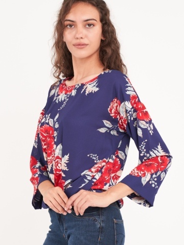 Timeout - Camasa dama maneca scurta cu imprimeu floral - Img 5
