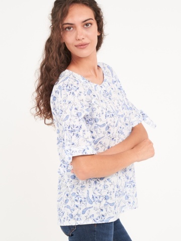 Timeout - Camasa dama maneca scurta cu imprimeu floral - Img 2
