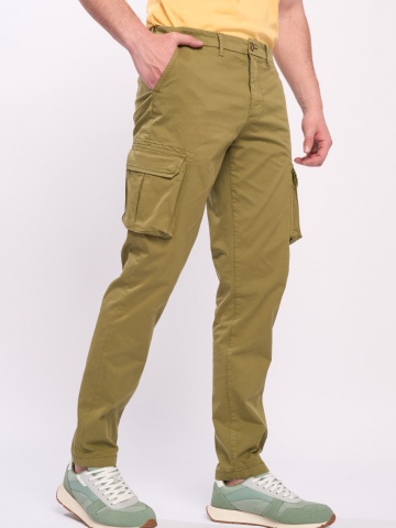 Timeout - Pantaloni cargo barbati de culoare uniforma - Img 4