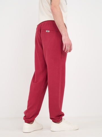 Timeout - Pantaloni lungi barbat sport de culoare uniforma cu detalii logo - Img 5