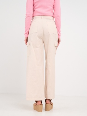 Timeout - Pantaloni lungi dama cu buzunare de culoare uniforma - Img 5