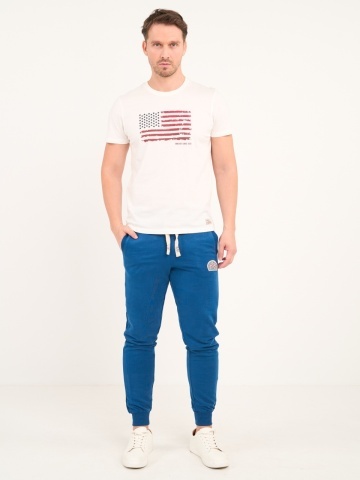 Timeout - Pantaloni sport barbat cu detalii logo - Img 9