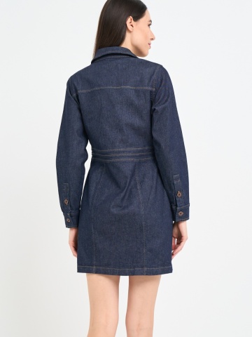 Timeout - Rochie dama din denim cu maneca lunga - Img 6