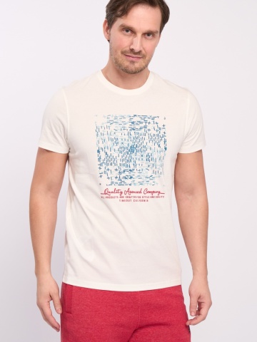 Timeout - Tricou barbat cu maneca scurta si detalii grafice - Img 4