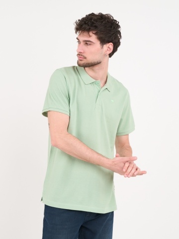 Timeout - Tricou barbat polo de culoare uniforma cu logo - Img 6
