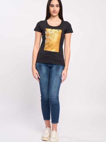 Timeout - Tricou cu maneca scurta dama cu imprimeu - Img 6
