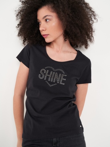Timeout - Tricou dama cu imprimeu texturat - Img 4