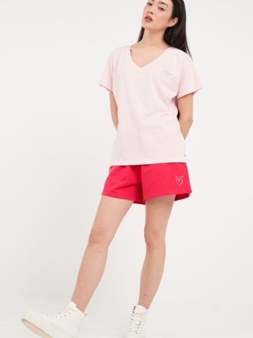 Timeout - Tricou dama cu maneca scurta de culoare uniforma - Img 7