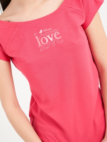 Timeout - Tricou dama cu maneca scurta de culoare uniforma - Img 4
