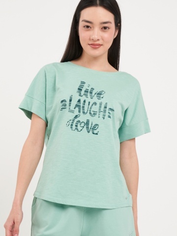 Timeout - Tricou dama cu maneca scurta si imprimeu text - Img 6