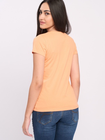 Timeout - Tricou dama maneca scurta cu imprimeu si decolteu in V - Img 3