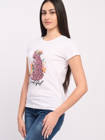 Timeout - Tricou dama maneca scurta cu imprimeu - Img 3