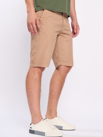 Kenvelo - Bermude barbat de culoare uniforma cu buzunare oblice - Img 5