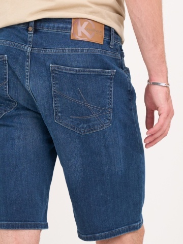 Kenvelo - Bermude barbat din denim cu aspect usor decolorat - Img 3