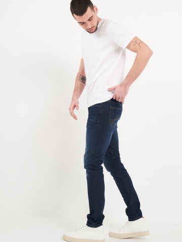 Kenvelo - Blugi barbat slim cu aspect decolorat - Img 3