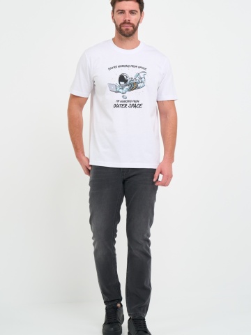Kenvelo - Tricou barbat cu imprimeu astronaut - Img 7